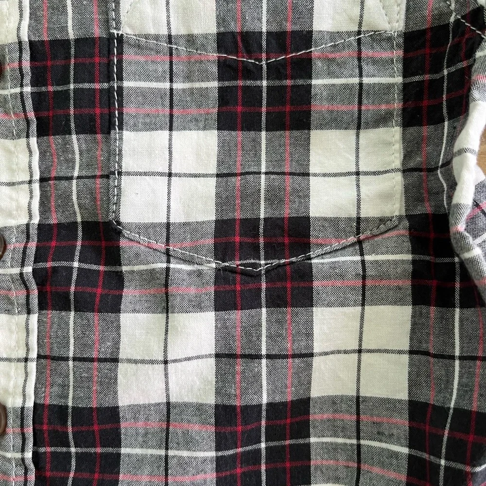 The Children’s Place Plaid Christmas Button Down Shirt 24M